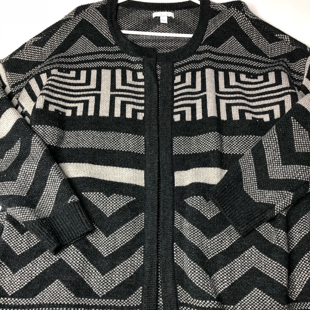 Gray duster cardigan